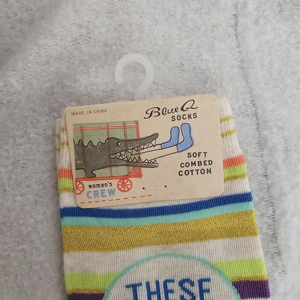 Blue Q These Were A Gift Novelty Women's Crew Socks